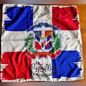 20x20 Head Scarf for Women's Republica Dominican Scarf Square Headscarf Bandana